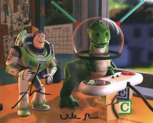 TIM ALLEN WALLACE SHAWN SIGNED 8X10 PHOTO TOY STORY AUTHENTIC AUTOGRAPH COA  COLLECTIBLE MEMORABILIA