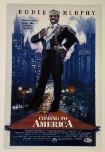 EDDIE MURPHY COMING TO AMERICA SIGNED 12X18 PHOTO POSTER AUTOGRAPH BECKETT COA  COLLECTIBLE MEMORABILIA