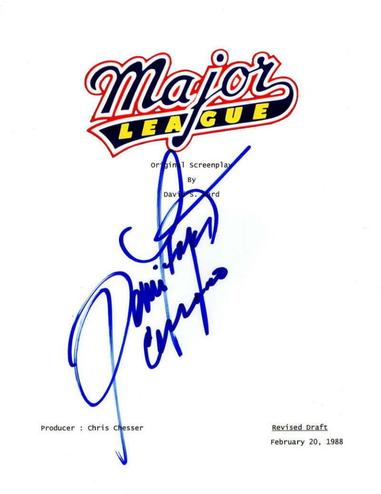 DENNIS HAYSBERT SIGNED MAJOR LEAGUE FULL SCRIPT AUTOGRAPH PEDRO CERRANO COA  COLLECTIBLE MEMORABILIA