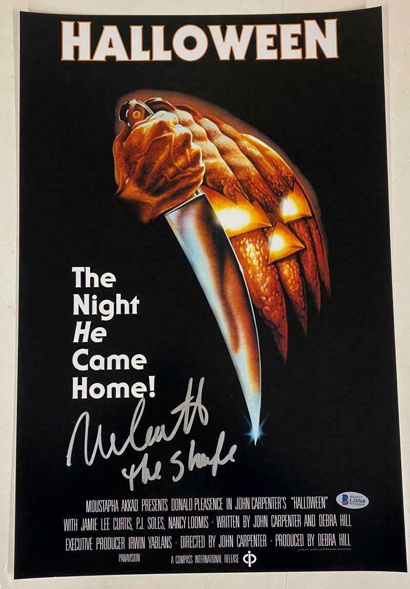 NICK CASTLE SIGNED HALLOWEEN 12X18 PHOTO AUTOGRAPH BECKETT COA D ...