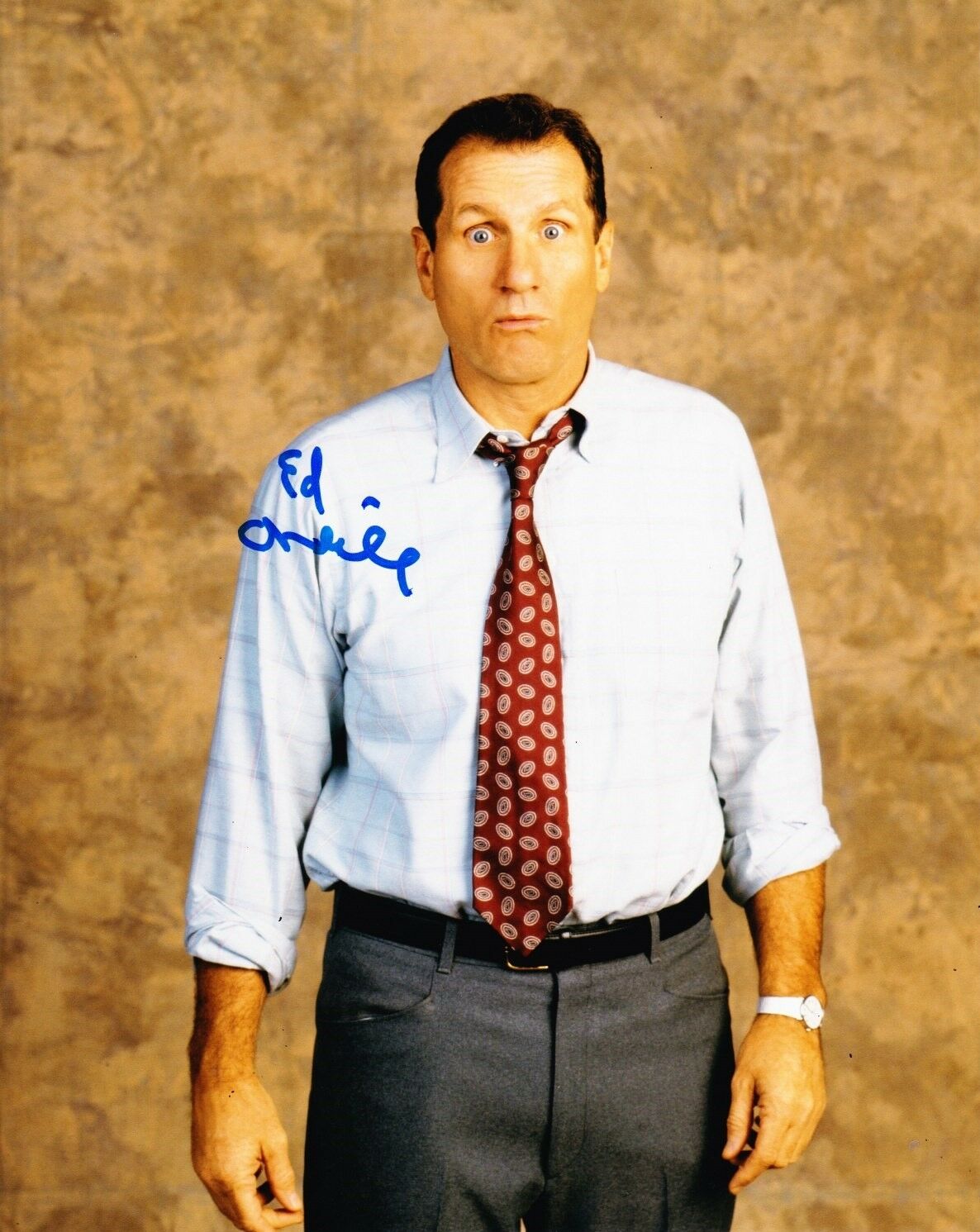 Ed O'neill Signed 8x10 Photo Al Bundy Married With Children Little 