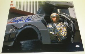 CHRISTOPHER LLOYD SIGNED 16X20 PHOTO BACK TO THE FUTURE AUTOGRAPH PROOF PSA A  COLLECTIBLE MEMORABILIA