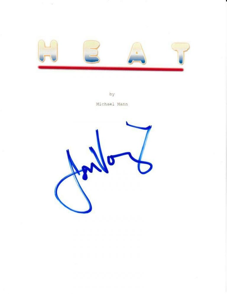 JON VOIGHT SIGNED HEAT FULL SCRIPT AUTHENTIC AUTOGRAPH COA  COLLECTIBLE MEMORABILIA