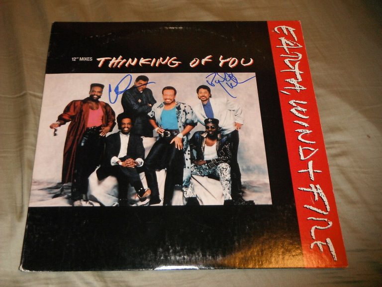 EARTH WIND & FIRE GROUP SIGNED THINKING OF YOU VINYL ALBUM  COLLECTIBLE MEMORABILIA