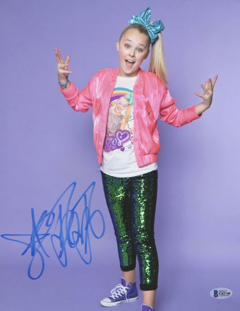 JOJO SIWA SIGNED 11X14 PHOTO DANCE MOMS AUTHENTIC AUTOGRAPH BECKETT COA