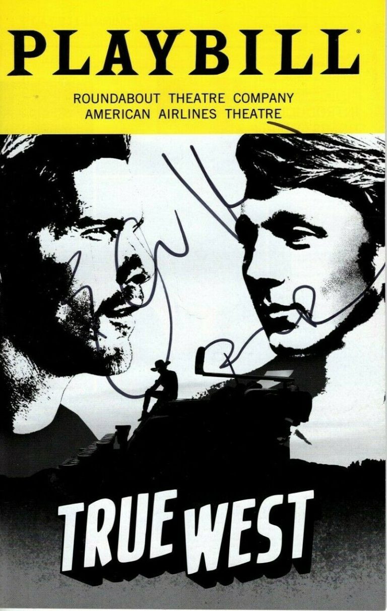 ETHAN HAWKE & PAUL DANO SIGNED TRUE WEST PLAYBILL W/ HOLOGRAM COA  COLLECTIBLE MEMORABILIA