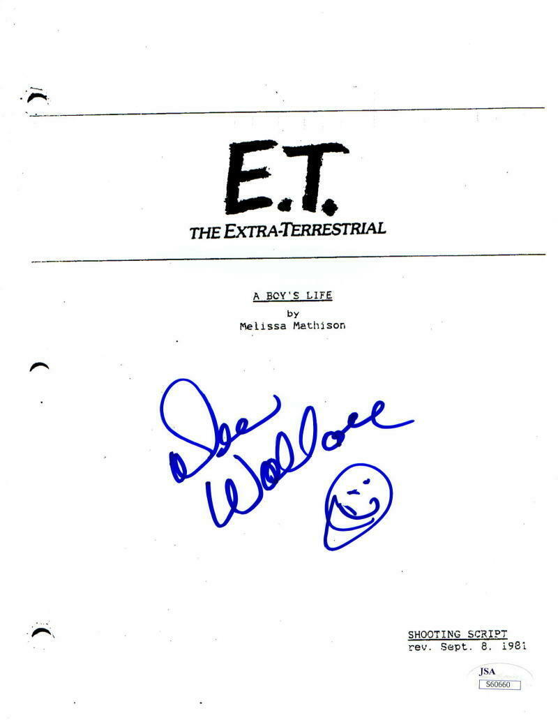 DEE WALLACE SIGNED ET THE EXTRA-TERRESTRIAL FULL SCRIPT AUTHENTIC ...