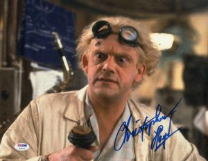 CHRISTOPHER LLOYD SIGNED 11X14 PHOTO BACK TO THE FUTURE DOC BROWN AUTO PSA/DNA N  COLLECTIBLE MEMORABILIA