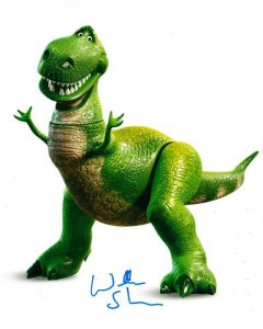 WALLACE SHAWN SIGNED 8X10 PHOTO AUTHENTIC AUTOGRAPH TOY STORY T-REX COA B  COLLECTIBLE MEMORABILIA