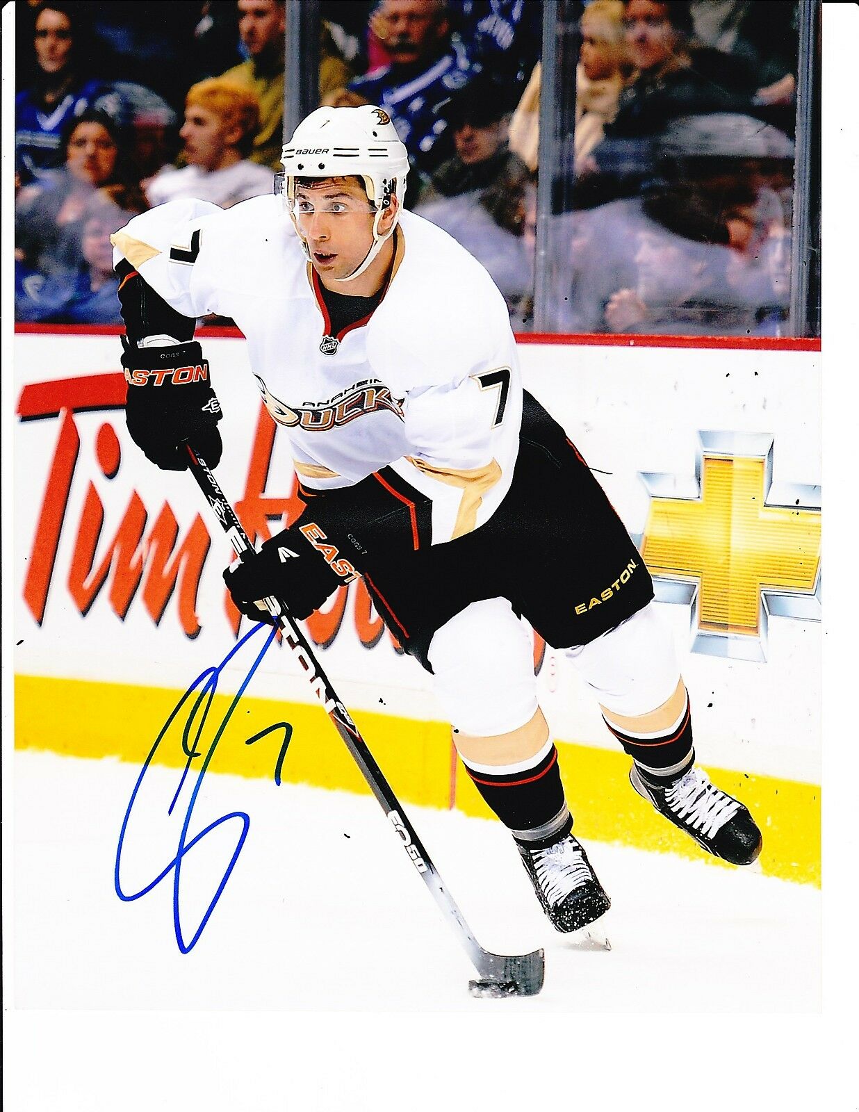 ANAHEIM DUCKS ANDREW COGLIANO SIGNED STICKHANDLING 8X10 Collectible ...