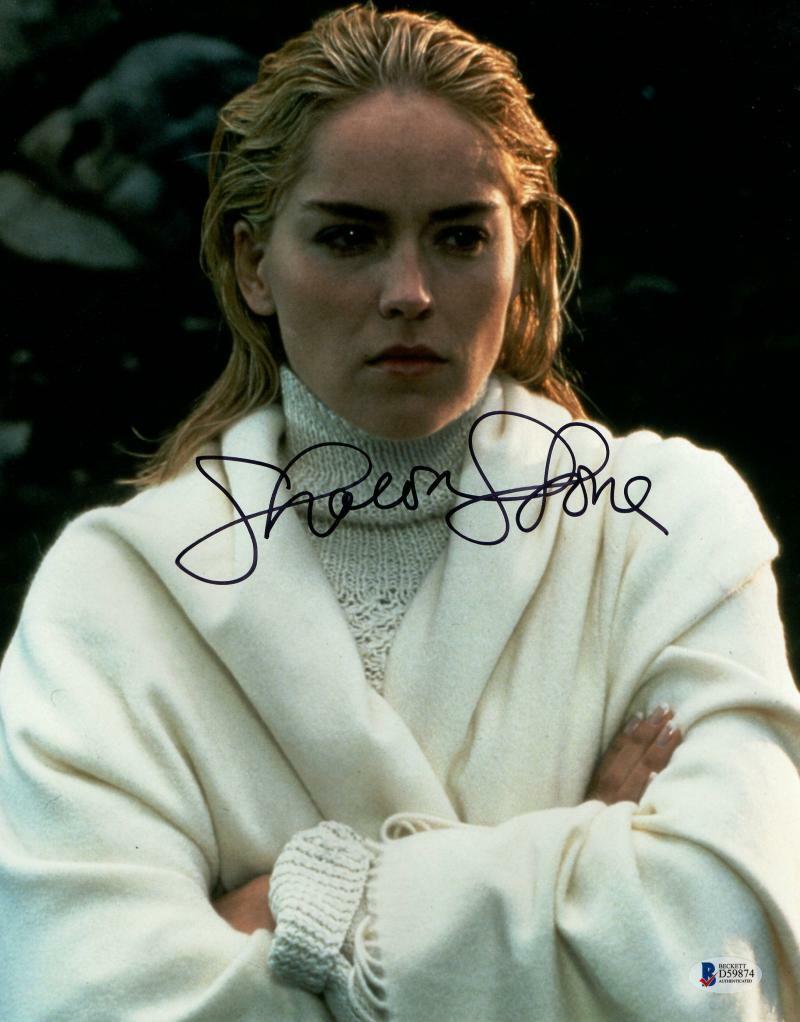 Hot Sexy Sharon Stone Signed 11x14 Photo Authentic Autograph Beckett Coa B Collectible 4247