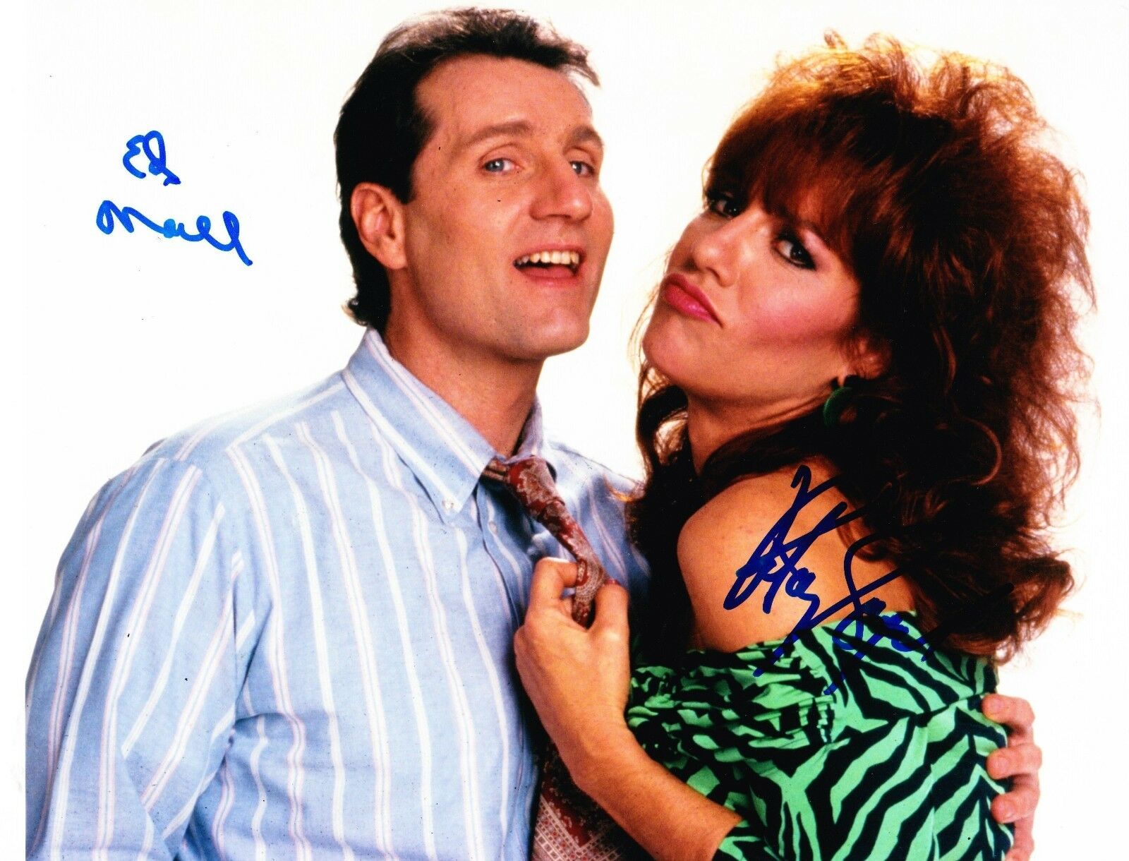ED O'NEILL KATEY SAGAL SIGNED 8X10 PHOTO BUNDY MARRIED WITH CHILDREN