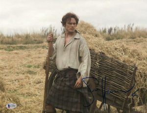 HOT SEXY SAM HEUGHAN OUTLANDER SIGNED 11X14 PHOTO AUTOGRAPH BECKETT COA J  COLLECTIBLE MEMORABILIA