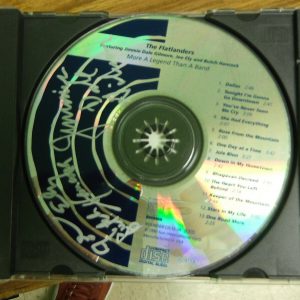 THE FLATLANDERS GROUP SIGNED MORE A LEGEND THAN A BAND CD Collectible Memorabilia