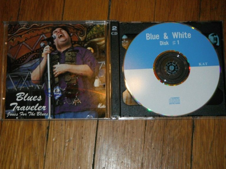 BLUES TRAVELER JOHN POPPER SIGNED CD COVER JONES FOR THE BLUES  COLLECTIBLE MEMORABILIA