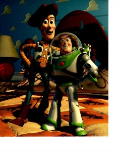 TIM ALLEN SIGNED TOY STORY BUZZ AND WOODY 8X10  COLLECTIBLE MEMORABILIA
