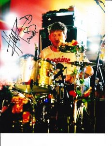 FLORENCE AND THE MACHINE CHRISTOPHER LLYOD HAYDEN SIGNED DRUMMING 8X10  COLLECTIBLE MEMORABILIA