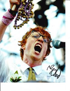 ARCADE FIRE DRUMMER RICHARD REED PARRY SIGNED ROCKING OUT 8X10  COLLECTIBLE MEMORABILIA