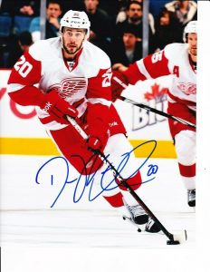 DETROIT RED WINGS DREW MILLER SIGNED SKATING UP 8X10  COLLECTIBLE MEMORABILIA