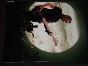 PINK FLOYD ROGER WATERS SIGNED PLAYING GUITAR IN FRONT OF MOON 11X14  COLLECTIBLE MEMORABILIA