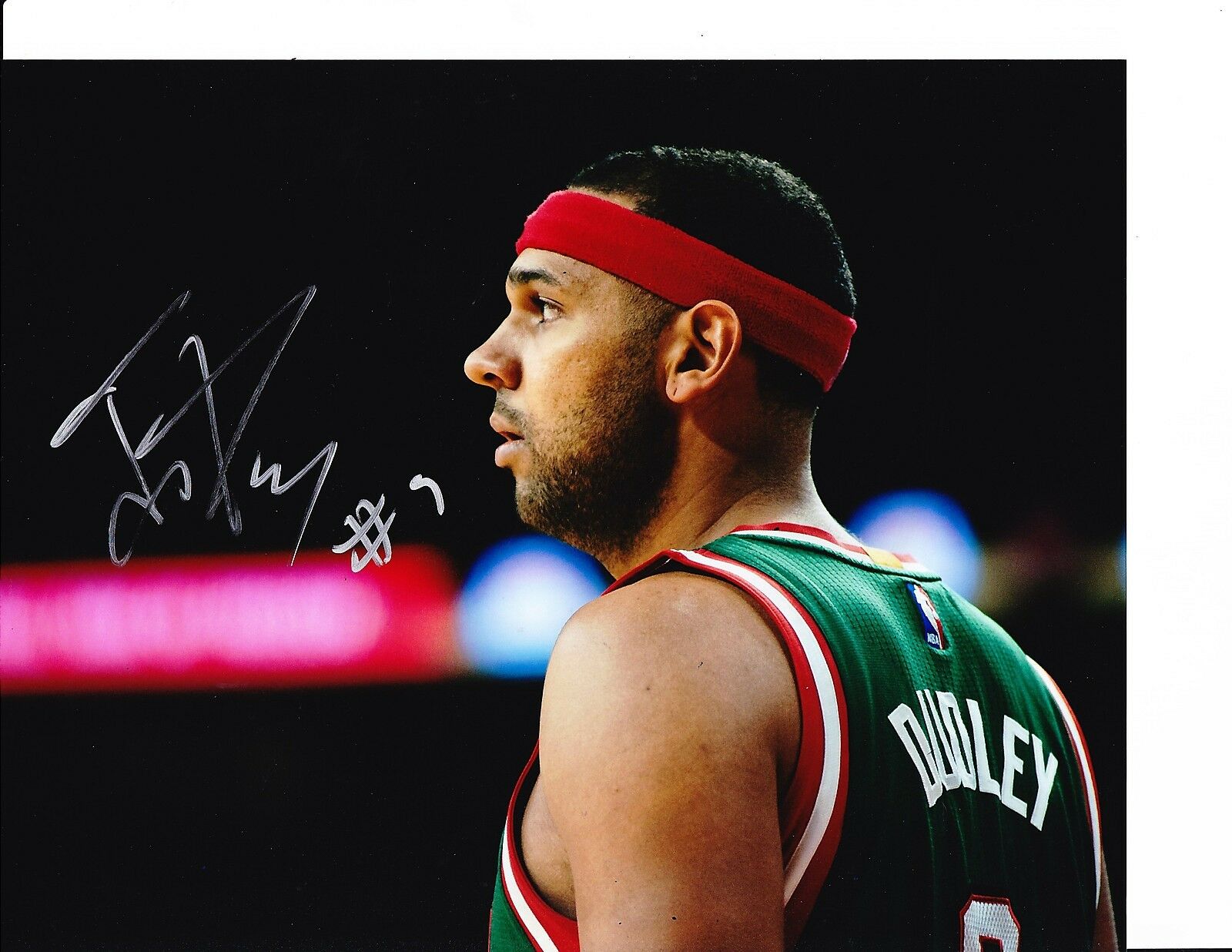 Milwaukee Bucks Jared Dudley Signed 8x10 Collectible Memorabilia