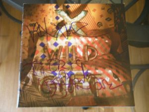 X GROUP SIGNED WILD GIFT CD COVER EXENE  COLLECTIBLE MEMORABILIA