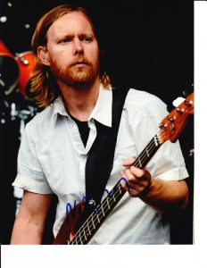 FOO FIGHTERS GUITAR PLAYER NATE MENDEL SIGNED 8X10  COLLECTIBLE MEMORABILIA