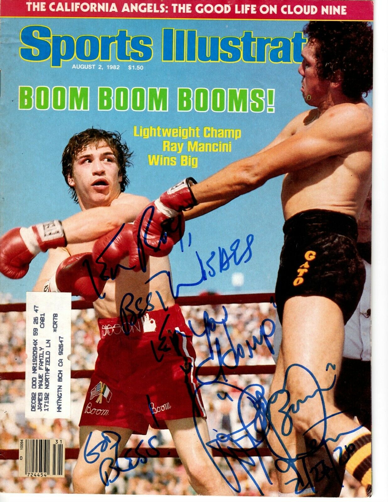 Boom Boom Booms Lightweight Champ Ray Mancini Wins Big Sports Illustrated  Cover by Sports Illustrated