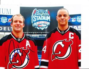 NEW JERSEY DEVILS ANDY GREENE SIGNED STADIUM SERIES 8X10  COLLECTIBLE MEMORABILIA