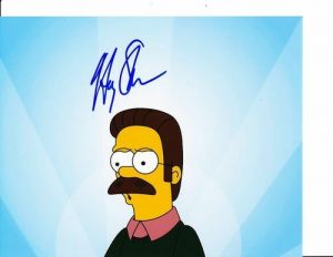 THE SIMPSONS HARRY SHEARER SIGNED 8X10 NED FLANDERS  COLLECTIBLE MEMORABILIA