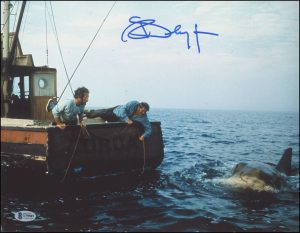 RICHARD DREYFUSS “JAWS” AUTOGRAPH SIGNED ‘HOOPER’ 11×14 PHOTO D BECKETT ACOA BAS  COLLECTIBLE MEMORABILIA