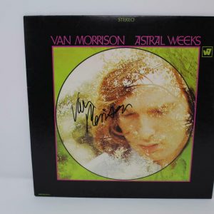 VAN MORRISON SIGNED AUTOGRAPH ALBUM VINYL RECORD - ROCK LEGEND, ASTRAL WEEKS COLLECTIBLE MEMORABILIA