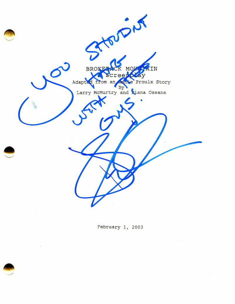 JAKE GYLLENHAAL SIGNED AUTOGRAPH -BROKEBACK MOUNTAIN MOVIE SCRIPT ...