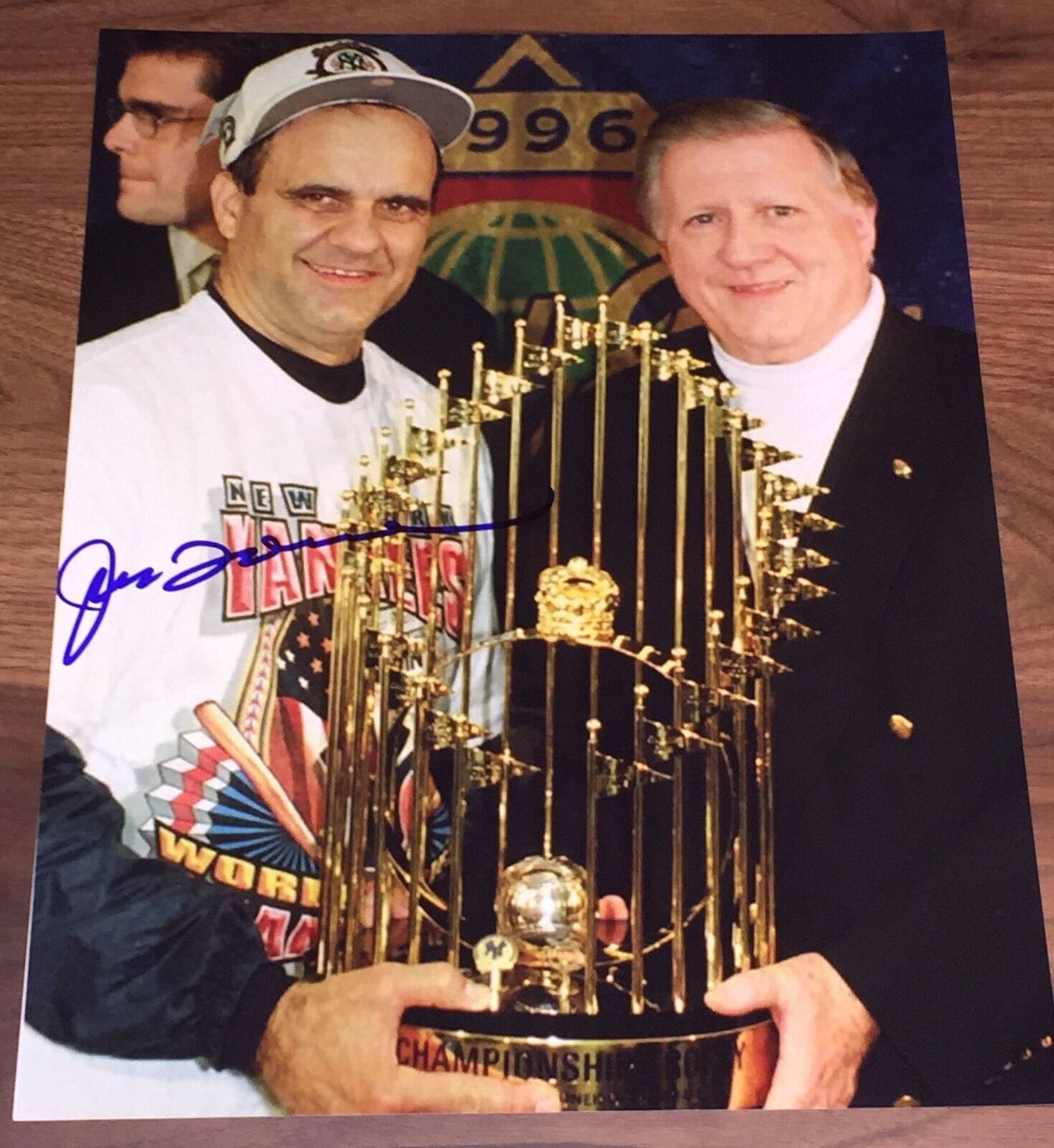 JOE TORRE SIGNED AUTOGRAPH NEW YORK YANKEES WORLD SERIES 11x14 PHOTO ...