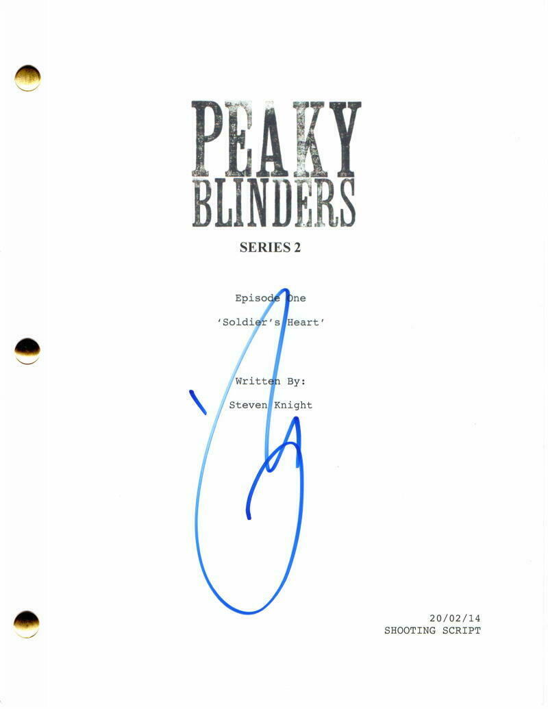 Tom Hardy Signed Autograph Peaky Blinders Script Steven Knight Cillian Murphy Collectible 