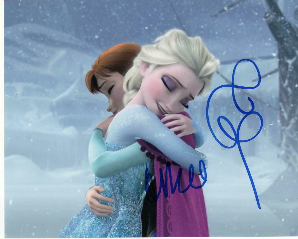Kristen Bell And Idina Menzel Signed Autograph 8x10 Photo Frozen 2 Anna Elsa Collectible 