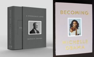 BARACK AND MICHELLE OBAMA SIGNED SET DELUXE EDITION BOOKS PROMISED LAND BECOMING  COLLECTIBLE MEMORABILIA