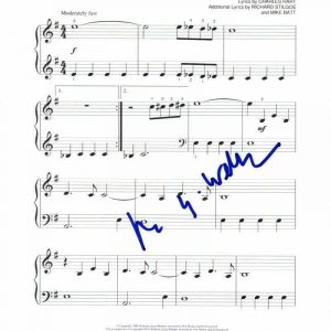 ANDREW LLOYD WEBBER SIGNED AUTOGRAPH "THE PHANTOM OF THE OPERA" SHEET MUSIC RARE Collectible Memorabilia