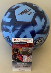 ALEXANDER RING SIGNED NEW YORK CITY FC F/S LOGO SOCCER BALL AUTOGRAPHED JSA  COLLECTIBLE MEMORABILIA
