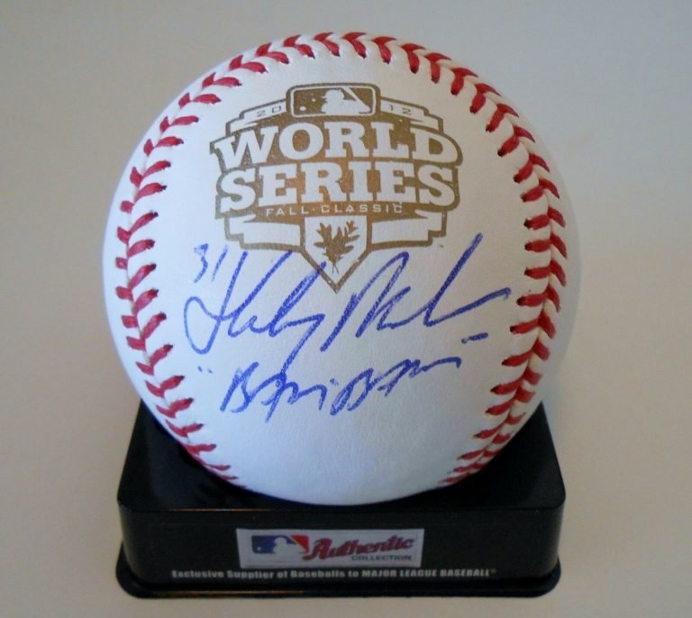 HENSLEY MEULENS SIGNED 2012 WORLD SERIES BASEBALL W/COA S. F. GIANTS TIGERS #1  COLLECTIBLE MEMORABILIA