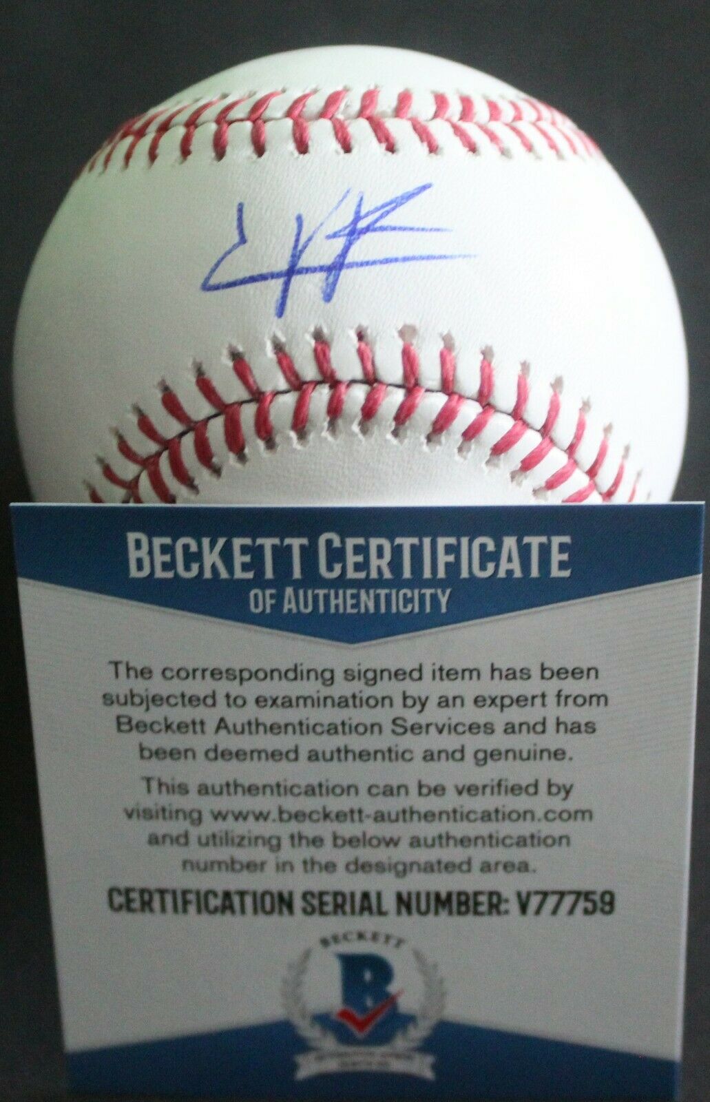 Jeremy Pena Astros Signed Official Major League Baseball w/Beckett COA ...