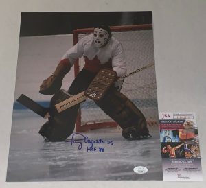 TONY ESPOSITO CHICAGO BLACKHAWKS SIGNED TEAM CANADA 11×14 PHOTO AUTOGRAPHED JSA  COLLECTIBLE MEMORABILIA