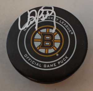ANDY BRICKLEY SIGNED BOSTON BRUINS OFFICIAL GAME PUCK AUTOGRAPHED  COLLECTIBLE MEMORABILIA