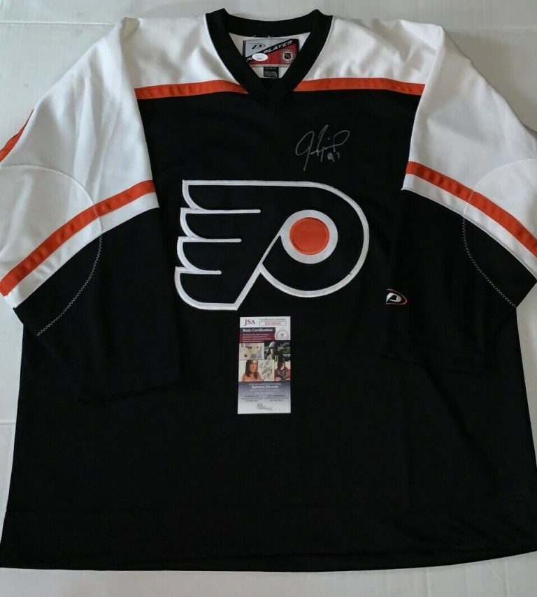 JEREMY ROENICK SIGNED PHILADELPHIA FLYERS JERSEY AUTOGRAPHED BLACKHAWKS JSA  COLLECTIBLE MEMORABILIA