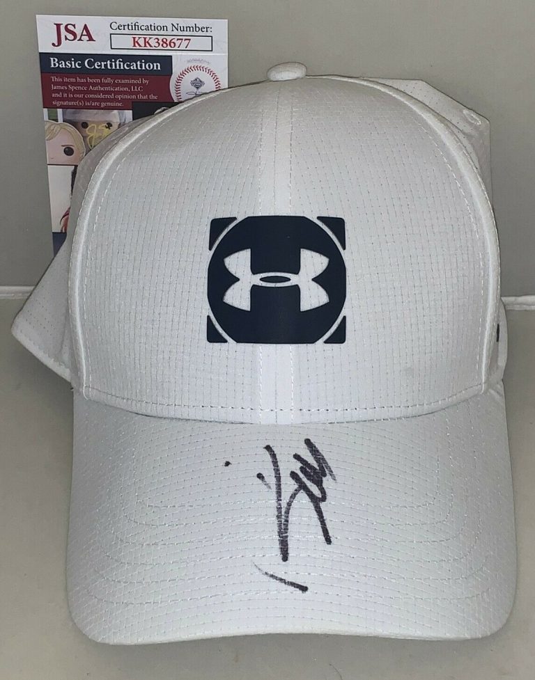 JORDAN SPIETH PGA SIGNED UNDER ARMOUR GOLF HAT AUTOGRAPHED MASTERS JSA  COLLECTIBLE MEMORABILIA