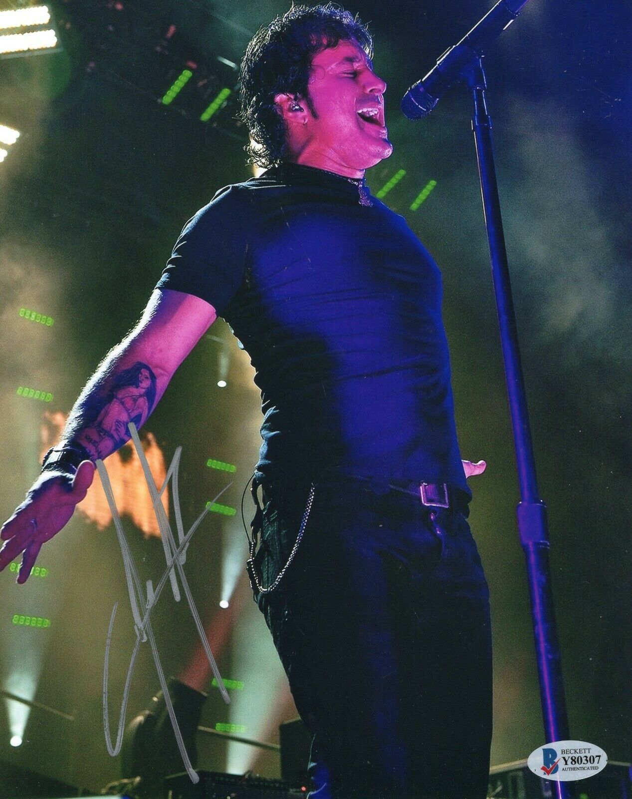 Scott Stapp Signed 8x10 Photo Creed Art of Anarchy w/Beckett COA Y80307 Collectible Memorabilia Scott Stapp Signed 8x10 Photo Creed Art of Anarchy w/Beckett COA Y80307 Collectible Memorabilia