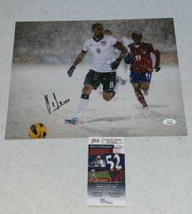 CLINT DEMPSEY SEATTLE SOUNDERS SIGNED TEAM USA SOCCER 11×14 PHOTO PROOF 2 JSA  COLLECTIBLE MEMORABILIA