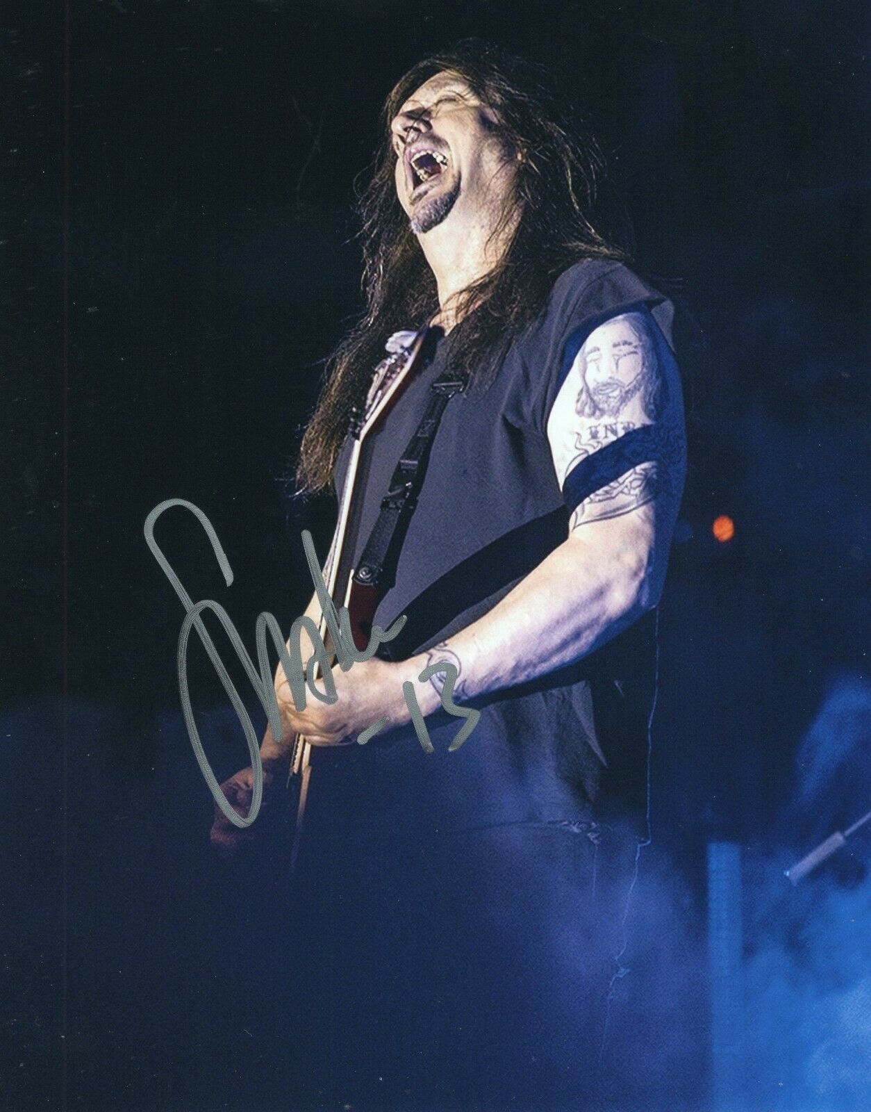 Dave Sabo Musician Signed 8x10 Photo W Coa Skid Row The Snake 