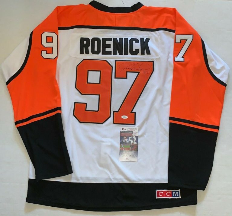 JEREMY ROENICK SIGNED WHITE PHILADELPHIA FLYERS JERSEY AUTOGRAPHED JSA  COLLECTIBLE MEMORABILIA