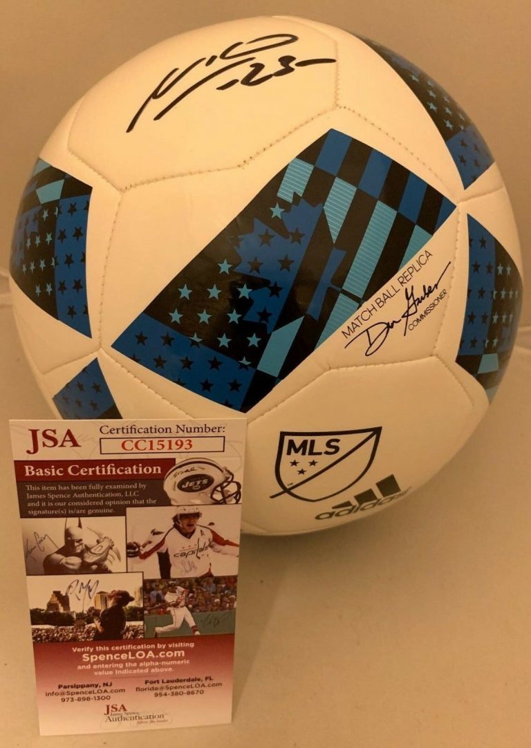 NEMANJA NIKOLIC CHICAGO FIRE SIGNED MLS SOCCER BALL AUTOGRAPHED JSA  COLLECTIBLE MEMORABILIA